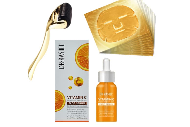 Dr. Rashel Vitamin C Brightening Serum With Hyaluronic Acid - For All Skin Types, Anti-Ageing, 30Ml