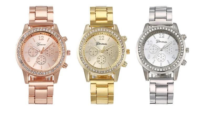 Women's Fashion Watch Set - Elegant Quartz Timepieces in Gold, Rose Gold, and Silver