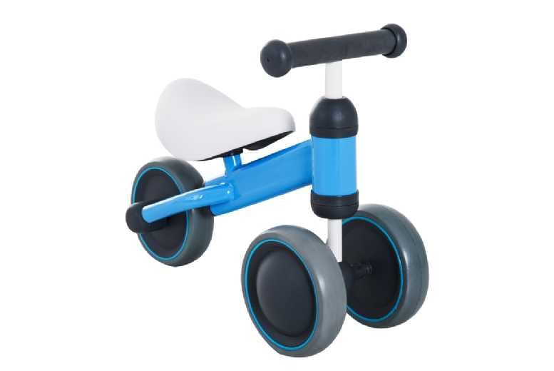 Homcom Toddler Balance Bike, Three Wheels, Ages 18-24 Months, Outdoor Ride-On Toy - Blue