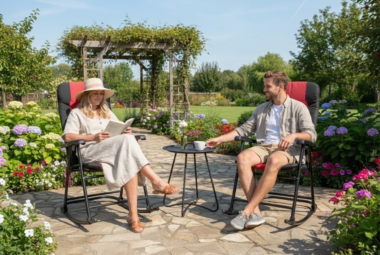 Price Drop! Metal Outdoor Coffee Table - Round, Weather-Resistant, 90Cm Modern Garden Accent