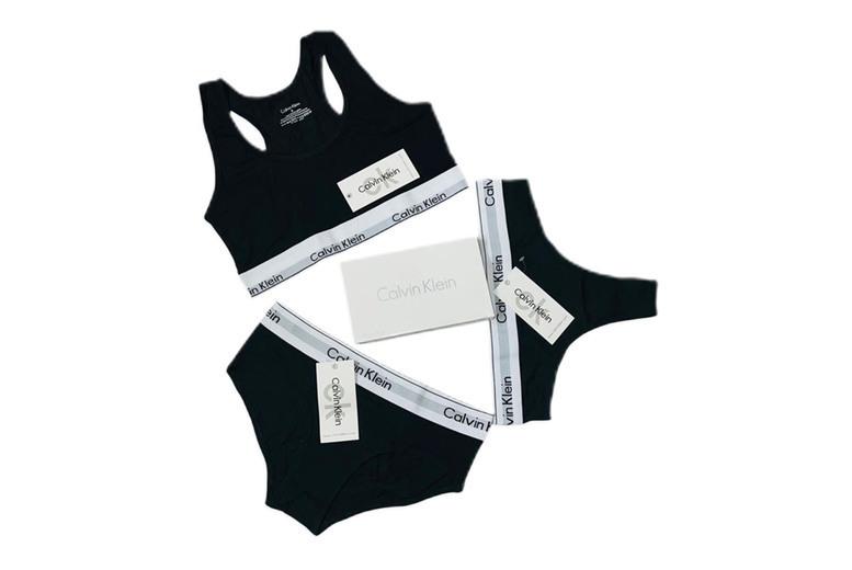 Calvin Klein 3 Pack Bralette Thong Bikini Set In Multiple Colors
