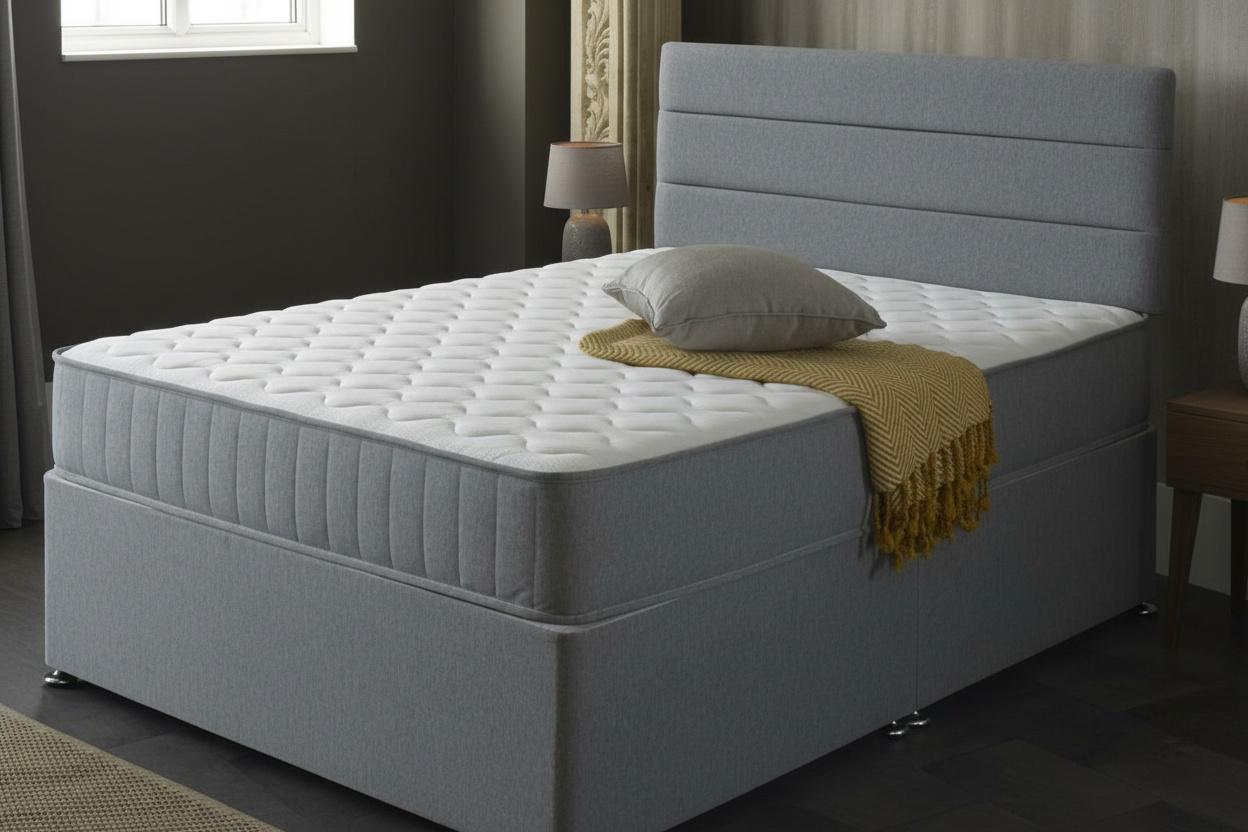 Quilted Memory Foam Sprung Mattress - 4 Sizes