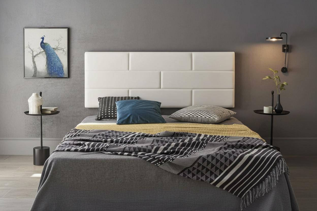 Leather Brick Headboard