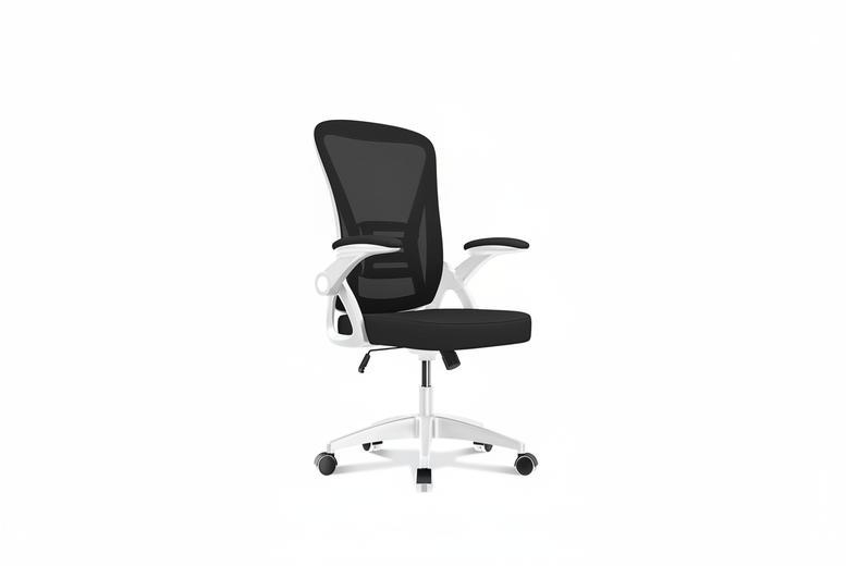 Ergonomic Desk Chair With Lumbar Support And Flip-Up Arms