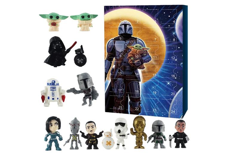 Price Drop! Star Wars Baby Yoda 24-Day Toy Advent Calendar - 24 Collectible Figurines For Kids & Fans