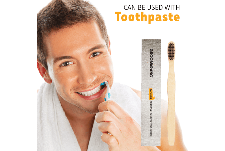 Charcoal Bamboo Manual Toothbrush - Whitening, Soft Charcoal Bristles, Multi-Pack, Eco-Friendly Oral Care