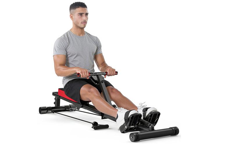 Folding Hydraulic Rowing Machine With 12-Level Resistance
