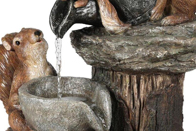 Animal Family Garden Ornament Sculpture - Weather-Resistant Resin Outdoor Décor