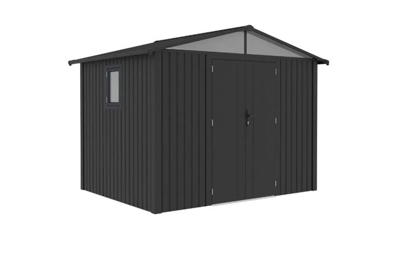 10Ft × 7.6Ft Premium Metal Garden Shed With Apex Roof