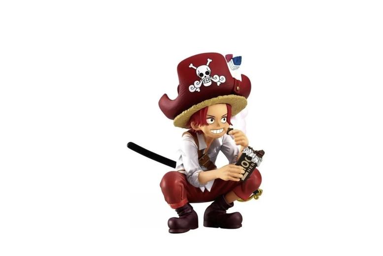 One Piece Kid Shanks Collectible Pvc Toy Figure - Multicolour, 90Mm, Ages 6+, Anime Gift
