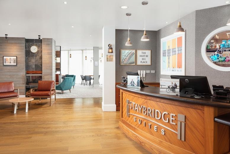 4* Staybridge Suites Newcastle Self Catering Stay For 2 With Breakfast. 1- 3 Nights With With Complimentary Nibbles & Drinks